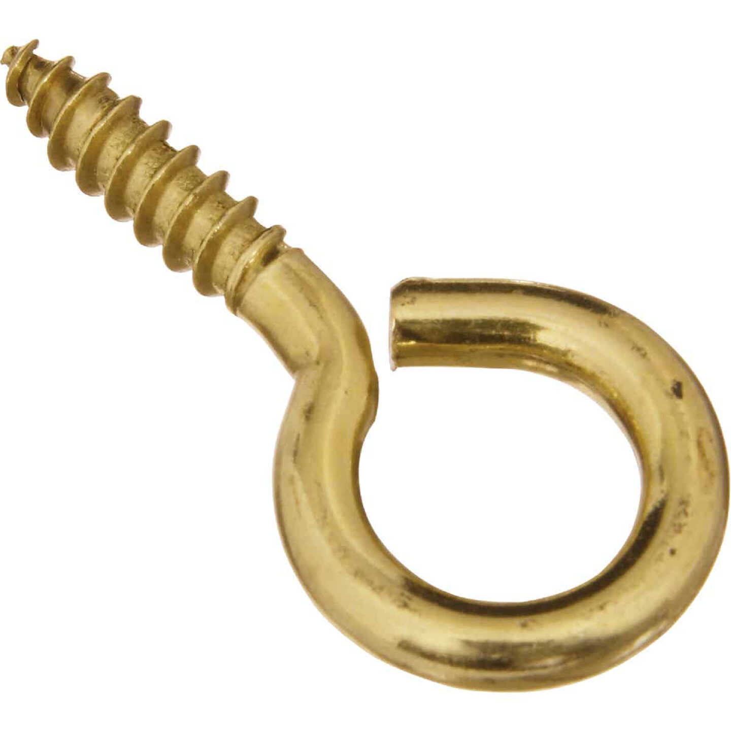 National #8 Brass Large Screw Eye (3 Ct.) Image 1